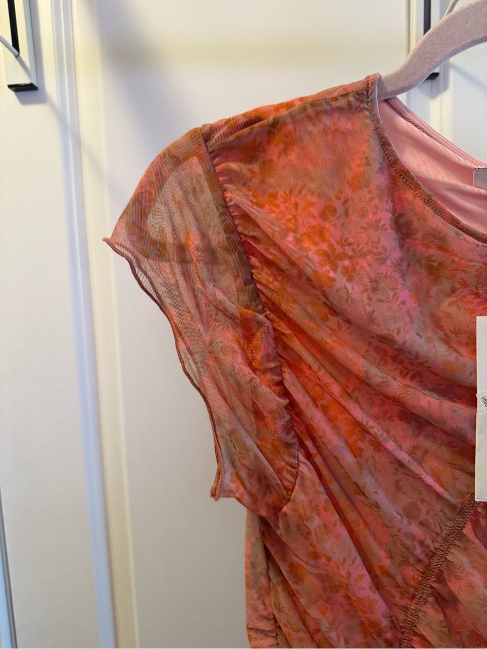 NWT Topshop Floral Ruched Midi Dress - Picture 8 of 9